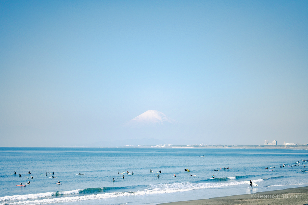 鵠沼海岸　富士山